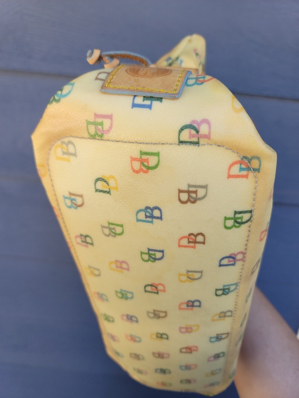 Dooney & Bourke Vintage Y2K Rainbow DB Satchel - Picture 10 of 16